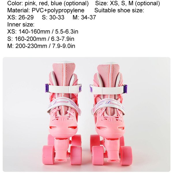 Zapatos De Patinaje Transpirables Para NiñOs Zapatos De Patinaje Sobre Ruedas Para Principiantes Patines Estables Para NiñOs Patines Ajustables S-image