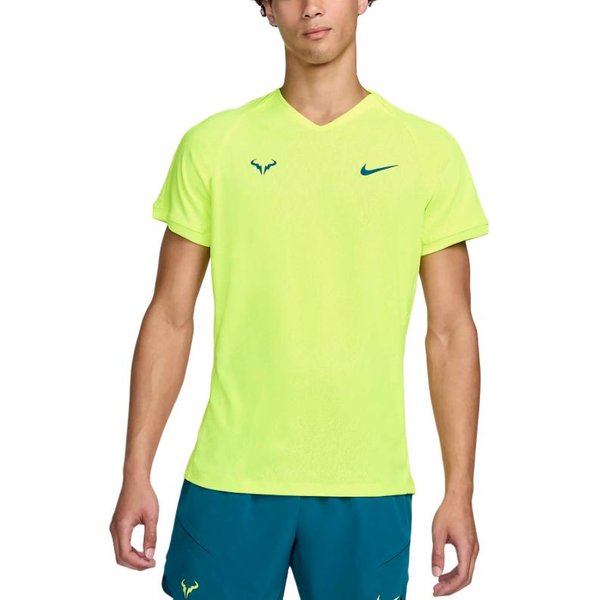 Camiseta De Tenis Nike Rafa Para Hombre De Manga Corta Dri-Fit Adv XL Yellow-image
