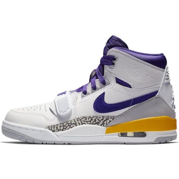 Zapatillas Air Jordan Legacy 312 Lakers Para Hombre Blanco Campo-PúRpura-Amarillo AV3922-157 40.5 Gray-image