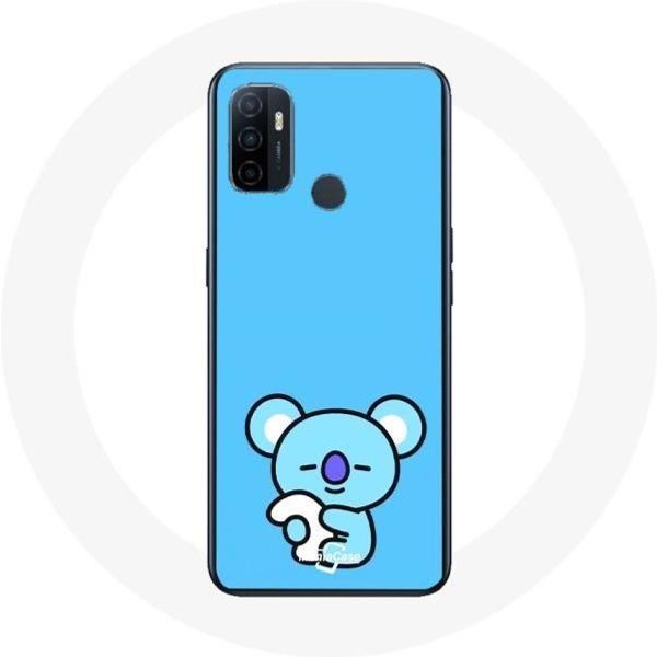 Funda Para Oppo A53 Bangtan BTS BT21 Koya RM Fondo Azul-image
