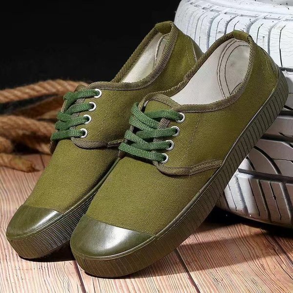Buty Jiefang Odporne Na ZużYcie OddychająCe Buty Treningowe Dla MężCzyzn Wojskowe Buty Treningowe Dla PracownikóW MigrująCych Buty Do Ochrony Pracy Buty Gumowe 45 Brown-image