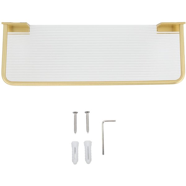 Estante Flotante Espacio Aluminio AcríLico Montado En Pared Estante Decorativo De Almacenamiento Para Cocina BañO-image