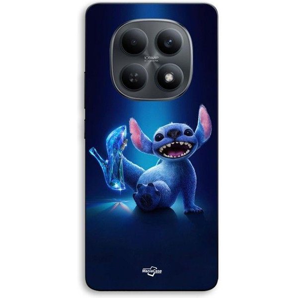 Funda De TeléFono - Maniacase - Xiaomi Redmi Note 15 5G - Silicona TPU - PatróN Disney Stitch (Cenicienta) - Negro-image