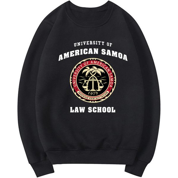 Bluza Z Kapturem University Of American Samoa Law School Bluzy Z OkrąGłYm Dekoltem Unisex Bluzy Z Kapturem Z Grafiką Bluzy Z Kapturem Damskie Streetwear Bluzy Z Kapturem Topy M-image