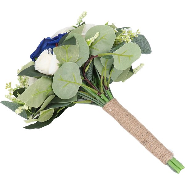 Ramo De Boda Ramo De Flores Artificiales Falsas RomáNtico Ramo De Mano Nupcial Para CelebracióN Blanco-image