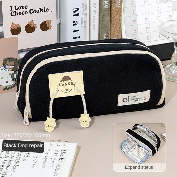 Estuche De LáPices PapeleríA Coreana Estuches Para LáPices Bolsas Grandes Para NiñAs Estuches Escolares Estuches De LáPices Kawaii De Perro Productos Trousse-image