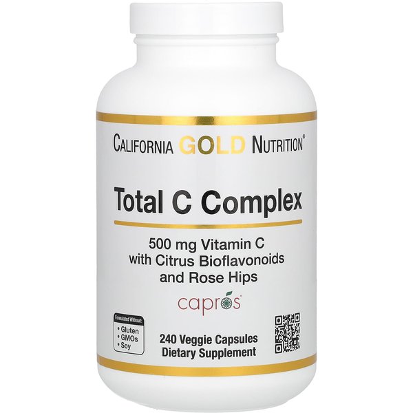 California Gold Nutrition, Complejo C Integral, 500 Mg, 240 CáPsulas Vegetales-image