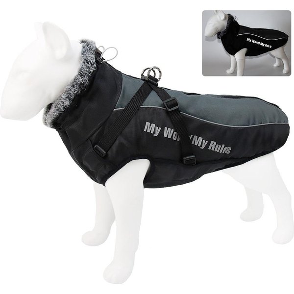 Madden Invierno XL-6XL Ropa Para Perro Grande Impermeable Chaqueta Chaleco Para Perro Grande Con Cuello Alto CáLido Abrigo Ropa Para Perro Mascota XXL-image