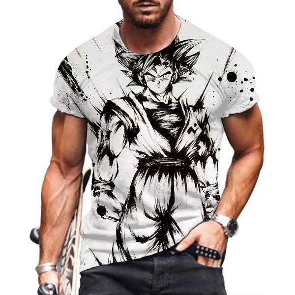 Koszulka MęSka Essentials Dragon Ball Z 2023 MęSkie Koszulki Oversize Vegeta Goku Odzież Hip Hopowa Styl Harajuku Modne Topy 5XL-image