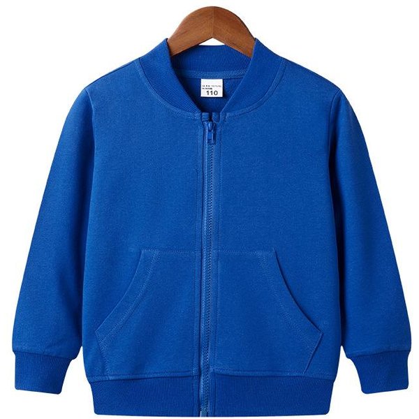 Chaqueta Linda Para Bebé NiñAs NiñOs Abrigos De AlgodóN Completo OtoñO SóLido Cremallera Casual Infantil 90Cm-image