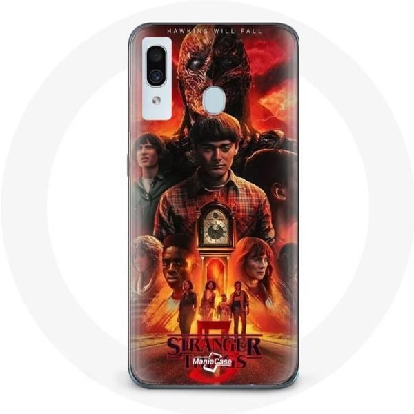 Funda - Maniacase - Samsung Galaxy A30 - Negra - Flexible - Stranger Things Temporada 5-image