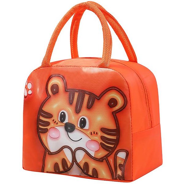 Bolsa De Almuerzo PortáTil Con Dibujos Animados En 3D, Lonchera TéRmica Con Aislamiento Para Alimentos, Bolsas De Almuerzo Funcionales Para Picnic, Para Mujeres Y NiñOs-image
