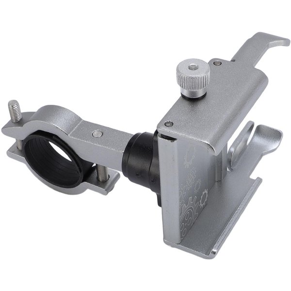 Soporte Para TeléFono De Bicicleta AleacióN De Aluminio RotacióN De 360 Grados Anti VibracióN LiberacióN RáPida Soporte Para TeléFono De Bicicleta Gray-image