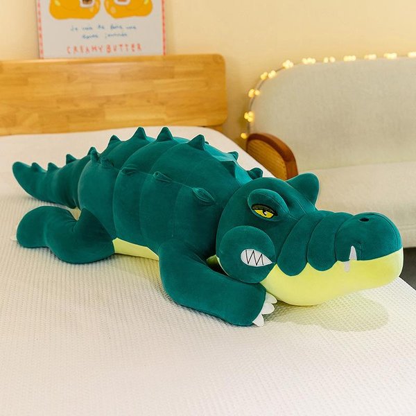 Nuevo Producto SimulacióN CojíN De Cocodrilo Peluche De Cocodrilo Almohada Larga Para Dormir Pinza Para Piernas MuñEca De Trapo Grande MuñEca Almohada 80Cm-image