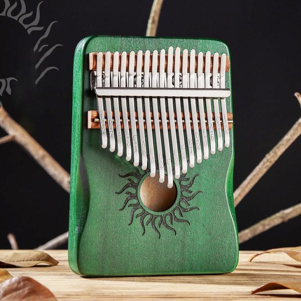 Hluru Kalimba 21 Kluczy PełNe Drewno Klonowe 17 Kluczy Kalimba Z Otworem DźWięKowym Mbira Dla PocząTkująCych Instrument Muzyczny-image