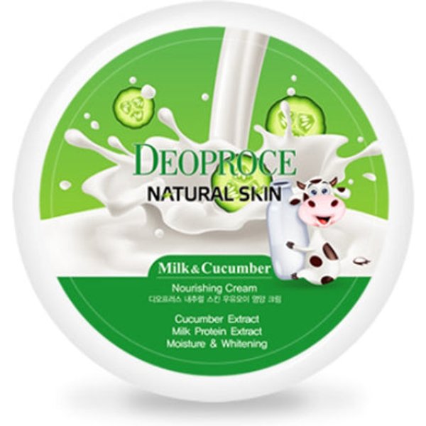 Deoproce Crema Nutritiva De Leche Y Pepino Para La Piel Natural, 100G X 1 Unidad/2 Unidades/4 Unidades 1Pc-image