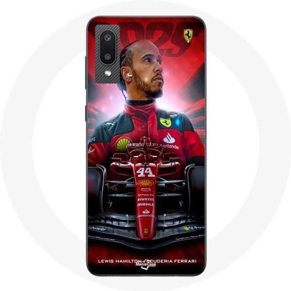 Funda Samsung Galaxy A02 Lewis Hamilton Ferrari Oficial-image