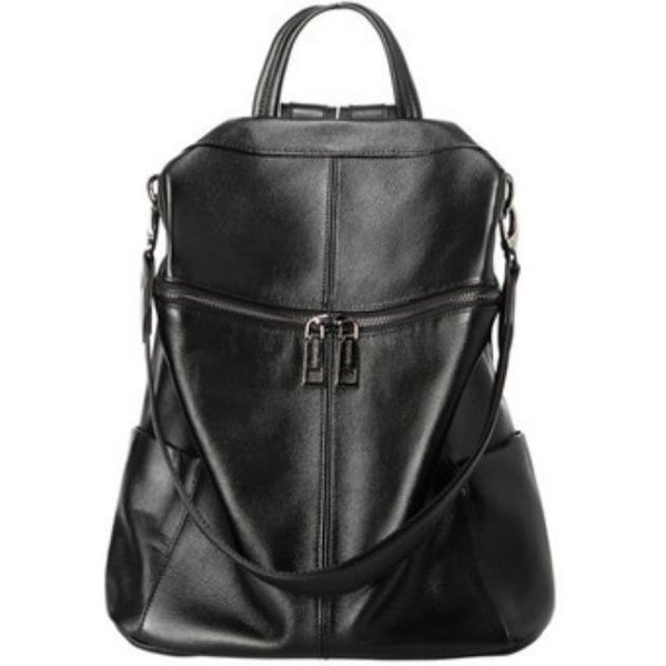 Nueva Mochila Europea Y Americana De Cuero Genuino De Gran Capacidad Bolso Escolar Mochila Estilo Universitario Bolso Retro Europeo Y Americano-image
