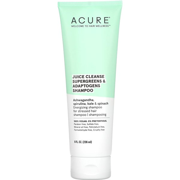 Acure, Szampon Super Green & Adaptogen Do Oczyszczania Sokiem, 8 Fl Oz (236,5 Ml)-image