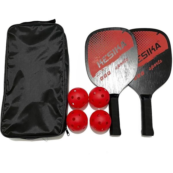 Pickleball Paddle Set Pickleball Rackets Zestaw PiłEk 2 Rakiety I 4 PiłKi Do Pickleballa Z Torbą Transportową-image