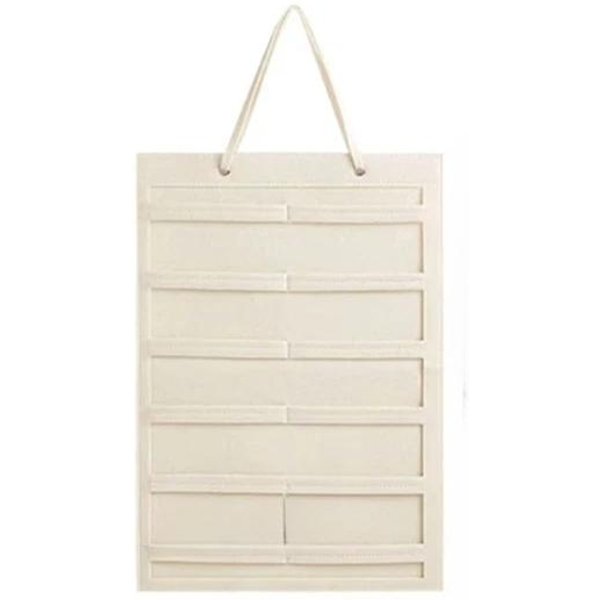 Organizador De Lazos Para El Cabello Para Colgar En La Pared, Soporte De Gran Capacidad Para Diademas, Colgador De Almacenamiento Para Pinzas Para El Cabello, Accesorio Que Ahorra Espacio Para La HabitacióN De Las NiñAs Blanco-image