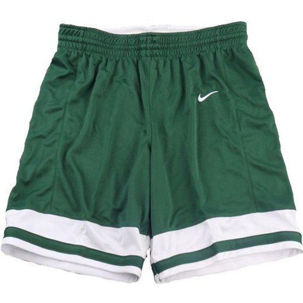 Nike Szorty Damskie Z Nadrukiem Logo Color Block I Elastycznym Pasem Zielone 932198-342 XXL Black-image