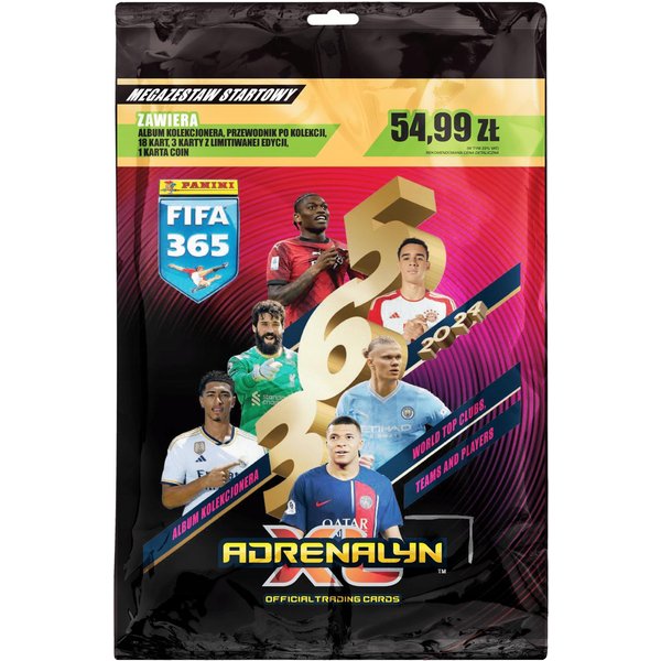 Tarjetas De FúTbol Fifa Panini 365 2024 Adrenalyn Mega Set De Inicio Xxl-image