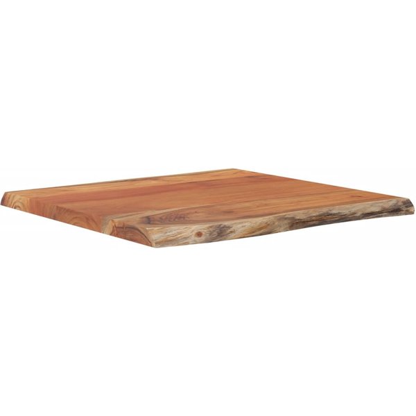 Tablero De Mesa 40 X 40 X 2.5 Cm Rectangular Madera Maciza De Acacia Con Borde Natural-image