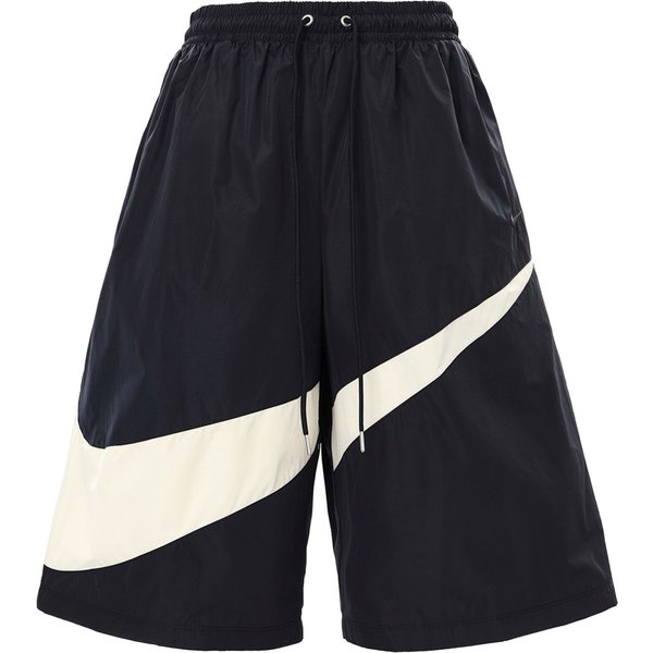 Pantalones Cortos Rectos Con Estampado De Logo Grande Nike Swoosh Para Hombre, Parte Inferior, Negro FB7870-010 L White-image