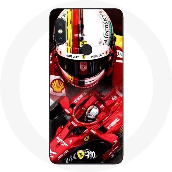 Funda Para Xiaomi Redmi Note 5 CáMara Dual AI FóRmula 1 Sebastian Vettel F1 Roja-image