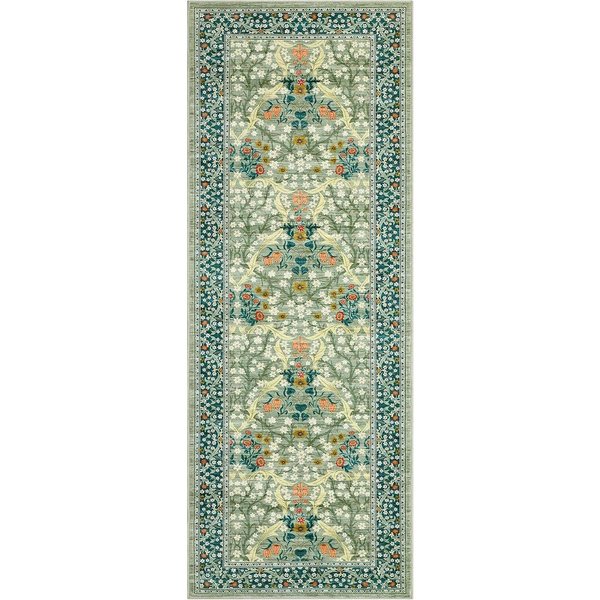 Dywanik Biegowy Mata PodłOgowa Do Korytarza Ciemnoniebieski RośLina Kwiat Dywan Styl Bohemy Dekoracja Domu Dywaniki MięKkie MożNa Prać W Pralki Dywany 60X150Cm-image