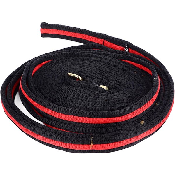 Cuerda Larga Para Caballo Con MosquetóN De Alta Resistencia Alta TraccióN Cuerda De Entrenamiento Para Caballo Para Entrenamiento CompeticióN Y-image