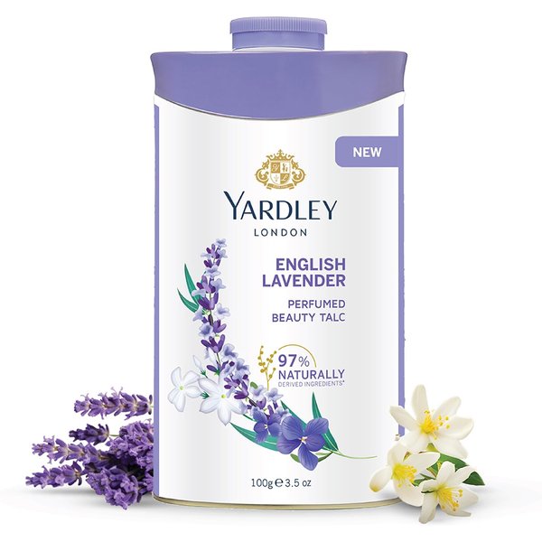 Yardley London English Lavender Perfumowany Talk 100G Luksusowy Zapachowy Puder Do CiałA Dla MięKkiej SkóRy-image