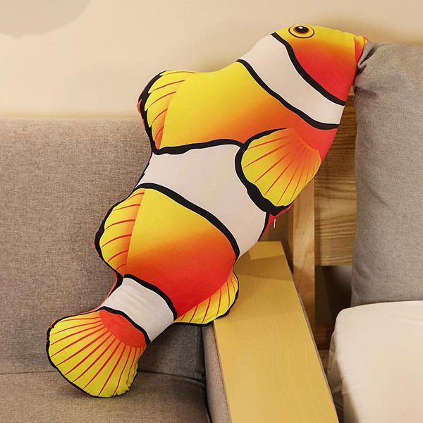 30-80 Cm Symulacja 3D ZłOta Rybka Pluszowe Zabawki Wypchane MięKkie Zwierzę Pluszowa Poduszka Karpiowa Kreatywna Poduszka Sofa Poduszka Prezent 40Cm-image