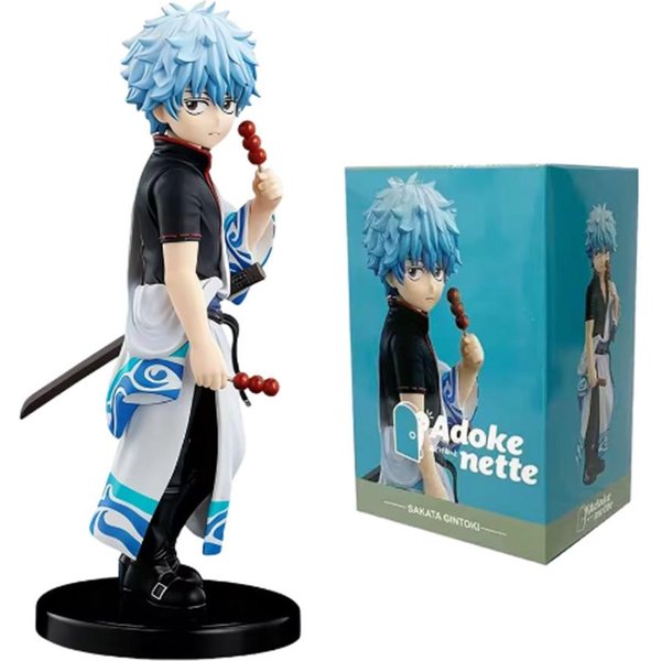 W Magazynie 14CM Figurka Anime Gintama Sakata Gintoki Katsura Kotarou Model Animacji Zabawki Prezenty Kolekcja Ozdoby Dekoracyjne-image
