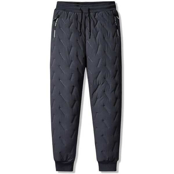 M-8XL Zimowe MęSkie Polarowe Grube CiepłE Spodnie Dresowe Z WełNy Owczej Casual Wodoodporne DużE Rozmiary Czarne Szare Spodnie Joggers MęSkie 7XL-image