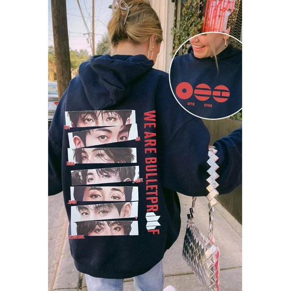 Bluza Z Kapturem BTS Army Arirang MęSka Damska Oversize Streetwear Bluza Y2K Bluzy Kpop Merch Prezent Dla FanóW Casual LuźNa Damska Bluza Polarowa MęSka Odzież 4XL Black-image