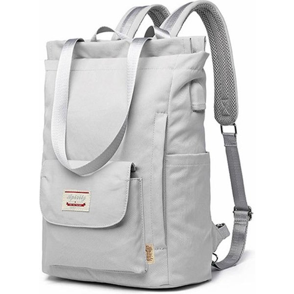 Mochila Para Mujer Impermeable Elegante Mochila Para PortáTil 13 13.3 14 15.6 Pulgadas Moda Coreana Lona Oxford USB Mochila Universitaria Bolso Fem-image