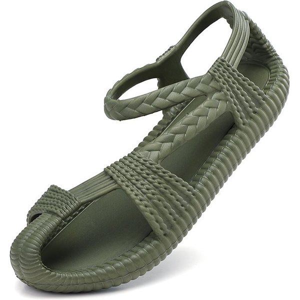 MęSkie Klapki Eva Casualowe SandałY Letnie Nowe OddychająCe Lekkie MięKka Podeszwa Buty Outdoorowe PlażOwe Modne AntypośLizgowe Komfort Sport 44 Gray-image