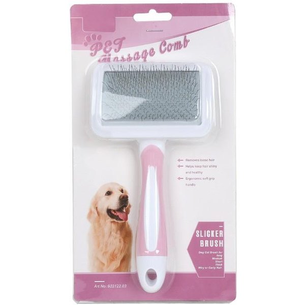 Cepillo Para Gatos, Cepillo Autolimpiante Para Perros, Elimina Enredos De Pelos Sueltos, Peine Suave Para Perros Y Cachorros, Herramienta De Aseo Para Mascotas, Accesorios Para Gatos PúRpura-image