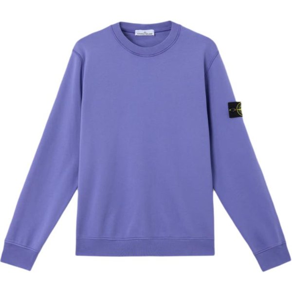 Sudadera De Manga Larga Con Cuello Redondo De Color Liso Stone Island Para Hombre Sudadera Morado K1S1561000-44S0051-V0047 XL-image