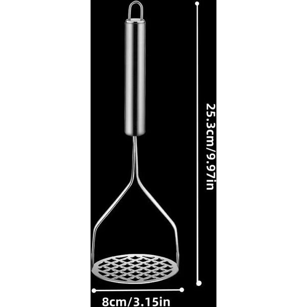 Triturador De Patatas Creativo Prensa Arrocera MáQuina Para Puré De Patatas Acero Inoxidable Triturador De Patatas Empujador Herramientas Para Frutas Gadget De Cocina Cocina-image