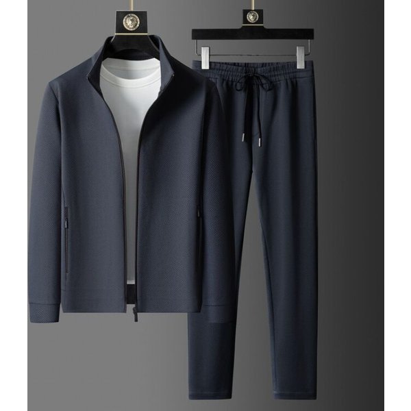 Chaquetas Pantalones Moda Primavera Chaquetas Hombre Abrigos Manga Larga Chaquetas Casuales Hombre L Azul-image