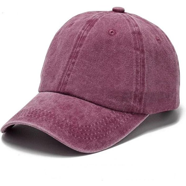 Czapka Z Daszkiem SpłOwiałY DżIns MężCzyźNi Kobiety Snapback Kapelusz Vintage Hip Hop Czapki Jednokolorowa Czapka Kość Casquette Outdoor Codzienny Sport Adjustable(56-60Cm) Gray-image