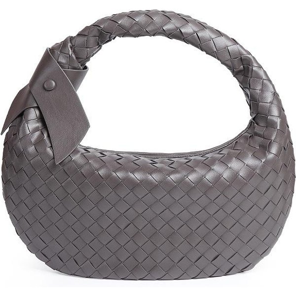 Bolsos De Moda Tejidos A Mano, Bolsos Dumpling Retro Modernos E Informales, Bolsos Para Ir Al Trabajo, Bolsos PortáTiles Para Mujer, Bolsos De Un Hombro Gray-image
