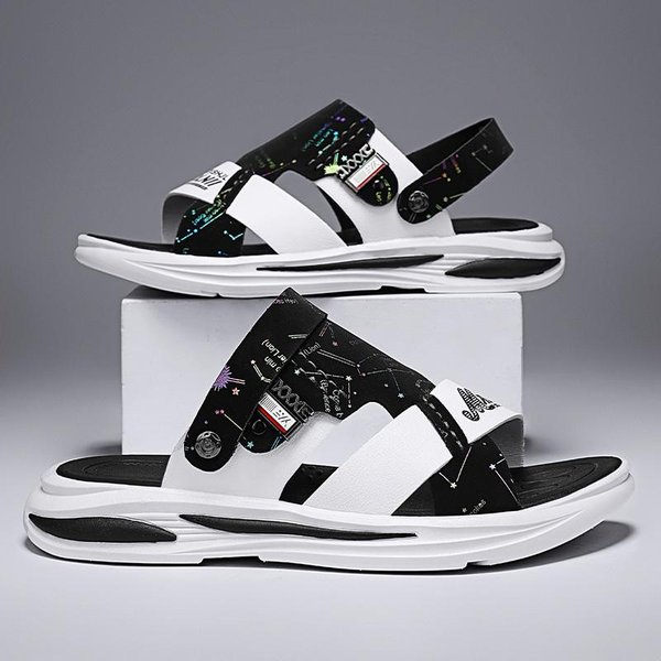 Zapatillas De Verano Hombre Para Casa Interior Chanclas De Hombre Zapatos Comodidad Suela Plana Antideslizante Tendencia Zapatos De Playa Zapatillas Deportivas 44-image