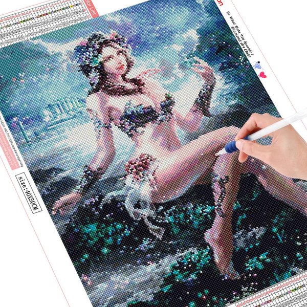 Pintura De Diamante 5D, Bordado De Diamantes De Hadas, Pantalla Completa, Mosaico De Diamantes, Imagen De Punto De Cruz 20X30 Gray-image