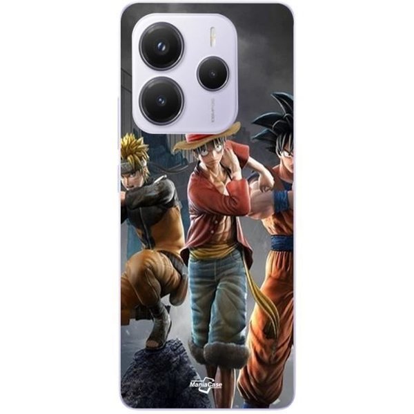 Funda Xiaomi Redmi Note 14 5G Sangoku Naruto Luffy One Piece Dragon Ball Z 3D Anime Manga Maniacase-image