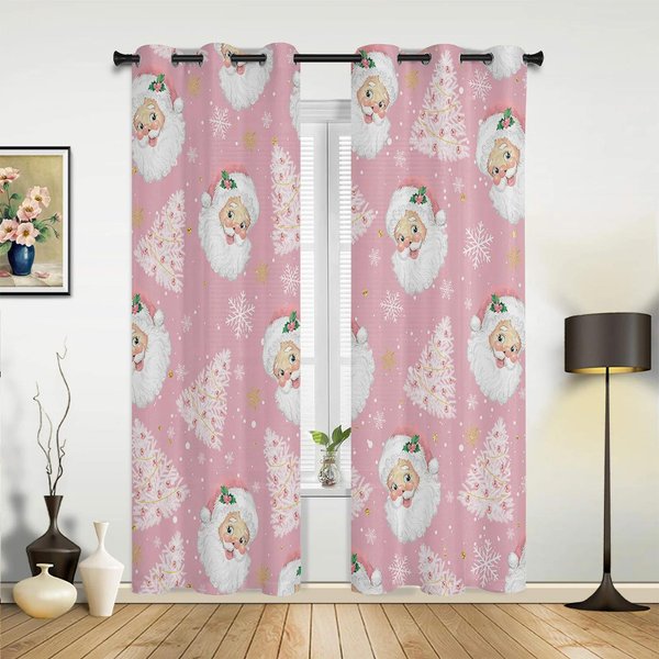 RóżOwy KreskóWkowy Zamek BiałE ZasłOny Do Sypialni Salonu Draperie Kuchnia PokóJ DziecięCy ZasłOna Okienna Nowoczesny WystróJ Domu 135W X 60H(Cm) X1 Gray-image