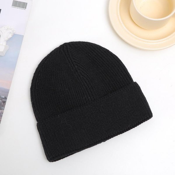 Gorro Mujer Invierno Color SóLido Placa Ligera Gorro De Punto Pareja Estudiante CáLido Gorro De Lana Coreano FríO Gorro Hombre Average Size-image